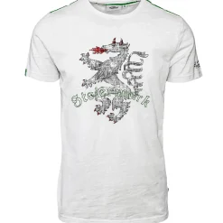 Zillertaler Trachtenwelt Herren T-Shirt "Steiermark", Weiss Weiß Sale