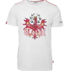 Zillertaler Trachtenwelt Herren T-Shirt "Tirol", Weiss Weiß Outlet