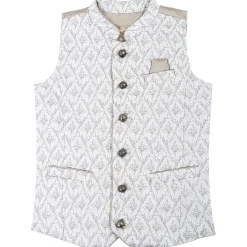 Zillertaler Trachtenwelt Jungen Gilet "Illias", Creme Beige Sale