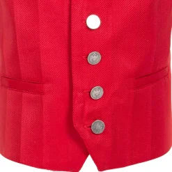 Zillertaler Trachtenwelt Jungen Trachtengilet "Arthur", Rot Sale