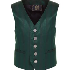 Zillertaler Trachtenwelt Jungen Trachtengilet "Arthur", Dunkel Grün Clearance
