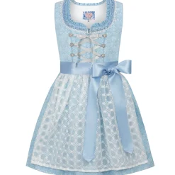 Zillertaler Trachtenwelt Kinder Dirndl "Kaja", Hell Blau Flash Sale