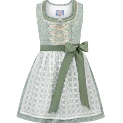 Zillertaler Trachtenwelt Kinder Dirndl "Kaja", Salbei Grün Cheap