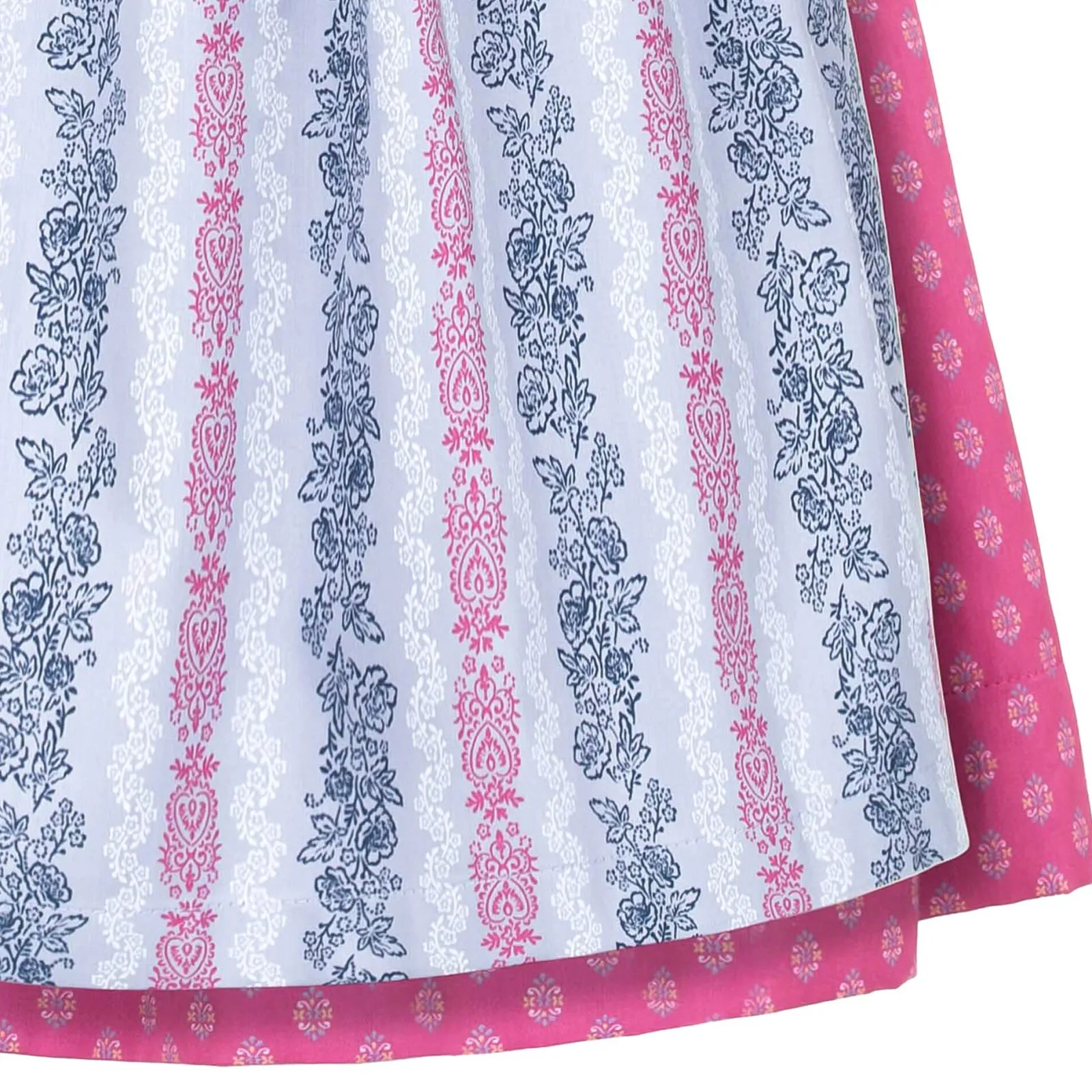Zillertaler Trachtenwelt Kinder Dirndl "Milli", Hell-Rosa Blau Fashion