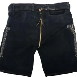 Zillertaler Trachtenwelt Kinder Lederhose "Tomsi", Schwarz Best