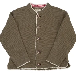 Zillertaler Trachtenwelt Kinder Strickjacke "Lukas", Braun Beige Online