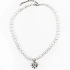 Zillertaler Trachtenwelt Trachtenkette "Edelweiss", Klein Silber Sale
