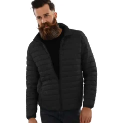 Zillertaler Trachtenwelt Unisex Daunen-Optik-Steppjacke, Schwarz Flash Sale