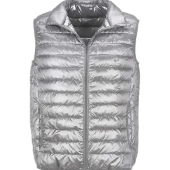 Zillertaler Trachtenwelt Unisex Daunen-Optik-Steppweste, Grau Fashion