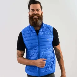 Zillertaler Trachtenwelt Unisex Daunen-Optik-Steppweste, Blau Cheap