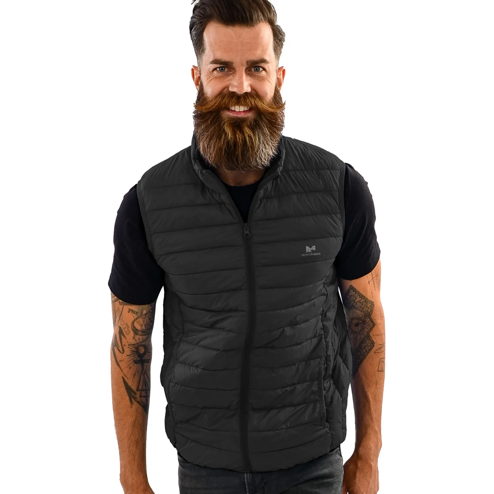 Zillertaler Trachtenwelt Unisex Daunen-Optik-Steppweste, Schwarz Online