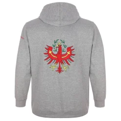 Zillertaler Trachtenwelt Unisex Hoodie "Tirol", Grau Flash Sale
